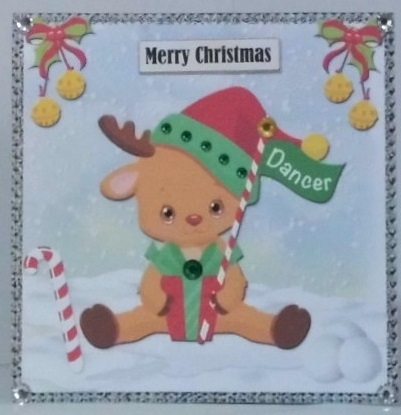 Santas Reindeer 8 by Hazel Underwood