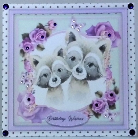 Together Forever , Raccoon  by Hazel Underwood