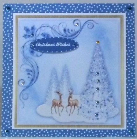 Blue Christmas Tree  by Hazel Underwood