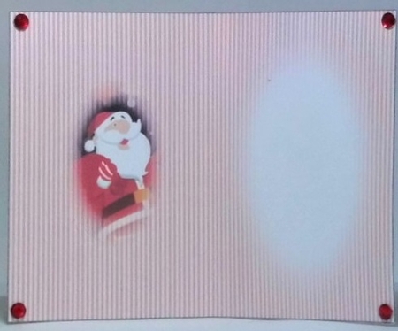 Clean & Simple Christmas, Quick Card, Layered, Decoupage, Santa Claus, St Nick,4 insert A by Hazel Underwood