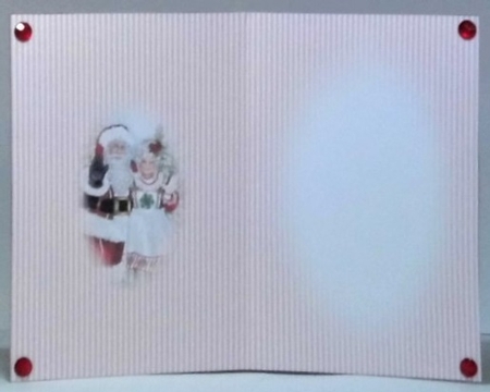 Clean & Simple Christmas, Quick Card, Layered, Decoupage, Santa Claus, St Nick,6 insert A by Hazel Underwood