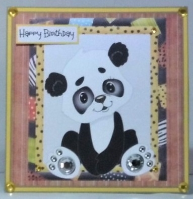 Panda bear wobble head by Hazel Underwood