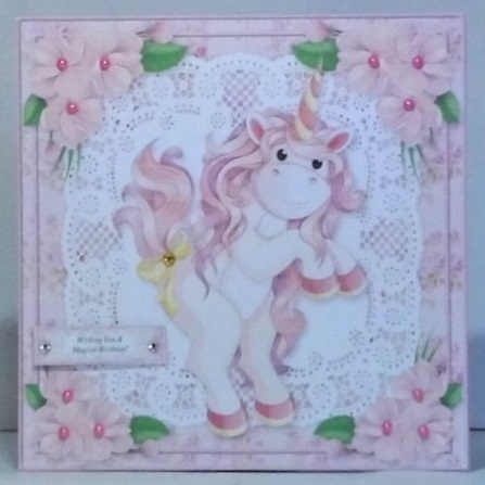 Cute Little Unicorn Birthday Topper by Hazel Underwood