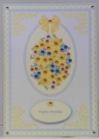 A5 spring floral step by step card front by Hazel Underwood