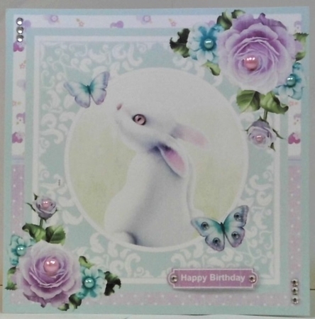 Somebunny special - card mini kit & decoupage by Hazel Underwood