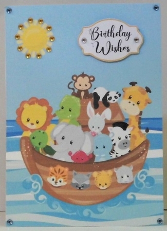 Noahs Ark Quick Card by Hazel Underwood