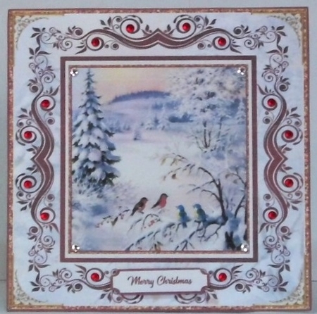 Christmas Snow is Falling Topper by Hazel Underwood