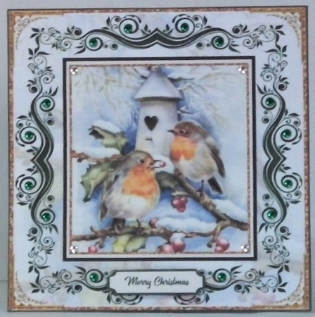 Christmas Robins Topper by Hazel Underwood
