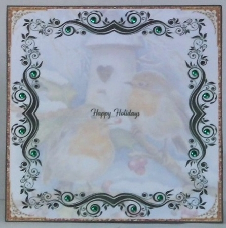 Christmas Robins Insert 3 by Hazel Underwood