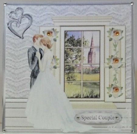 First Dance Wedding 8x8 Card Mini Kit & Decoupage by Hazel Underwood