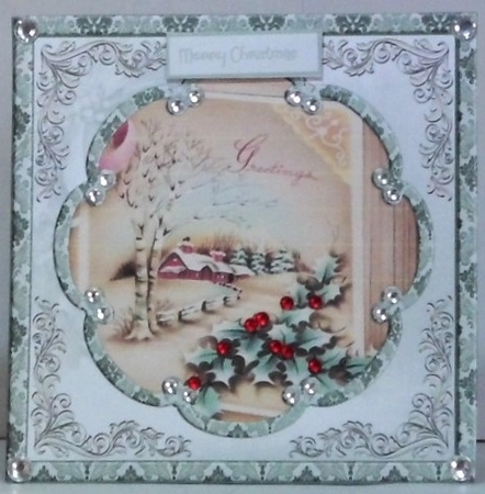 Holly and berries by Hazel Underwood