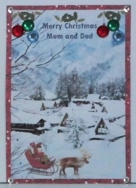 MERRY CHRISTMS MUM & DAD by Hazel Underwood