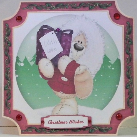 6, Sheet Bumper Kit , Christmas Teddies  by Hazel Underwood