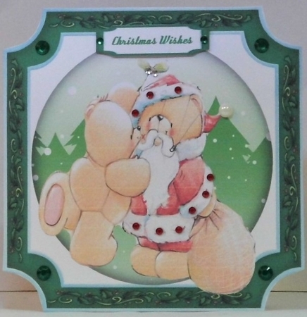 6, Sheet Bumper Kit , Christmas Teddies  by Hazel Underwood