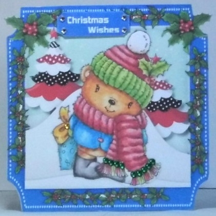 6, Sheet Christmas Animals Kit by Hazel Underwood