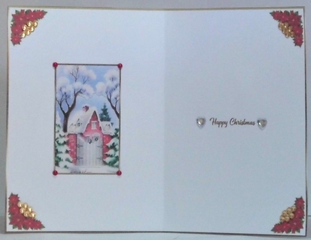 Thinking of you at Christmas Insert 1 by Hazel Underwood