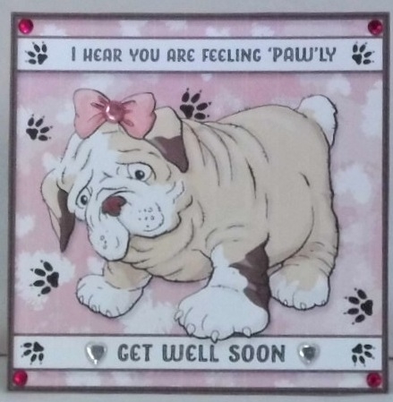 Feeling Pawly Card Topper  by Hazel Underwood