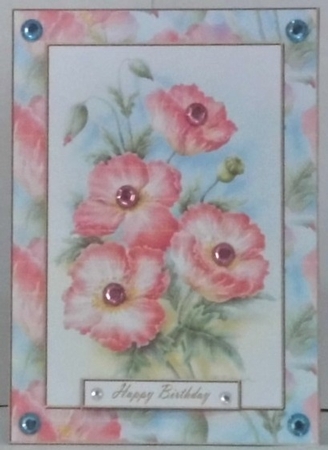 Lovely Rob Pohl Watercolor Flowers Topper by Hazel Underwood