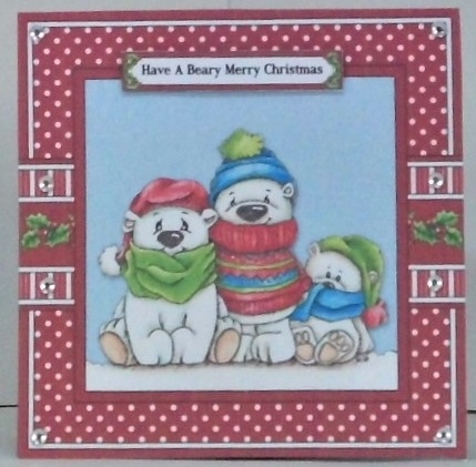 Polar Bear Pals Holiday Topper 5 by Hazel Underwood