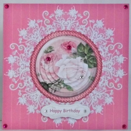 Pink Roses Pyramage  by Hazel Underwood