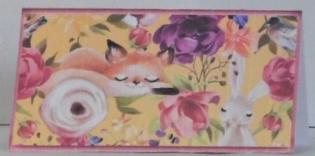 Floral Fox Gift/Voucher/Money Wallet/Pocket/Envelope by Hazel Underwood
