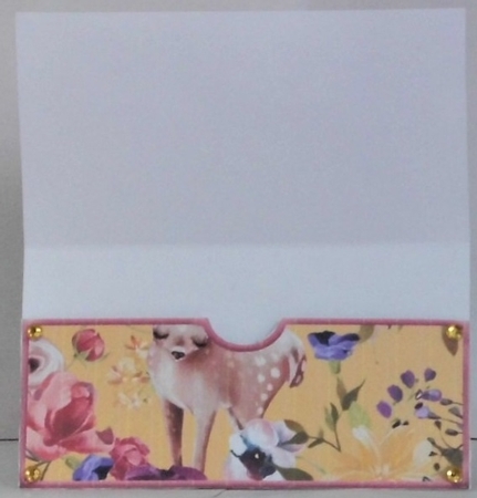 Floral Fox Gift/Voucher/Money Wallet/Pocket/Envelope by Hazel Underwood