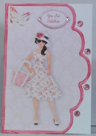 Simply Chic Scallope Edge Curve Card 3 by Hazel Underwood