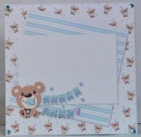 Hello baby Boy INSERT by Hazel Underwood