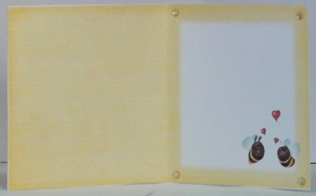 Mini Bee Card We were meant to be together Insert (5x5) by Hazel Underwood