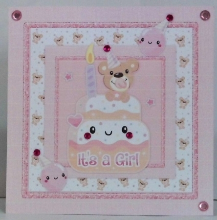 Its a Girl Quick Card by Hazel Underwood