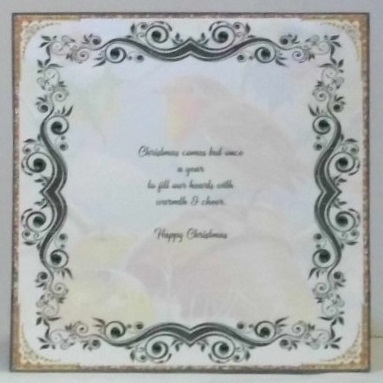 Christmas Robin Insert 2 by Hazel Underwood