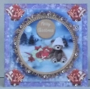 Teddy Christmas 1 by Hazel Underwood