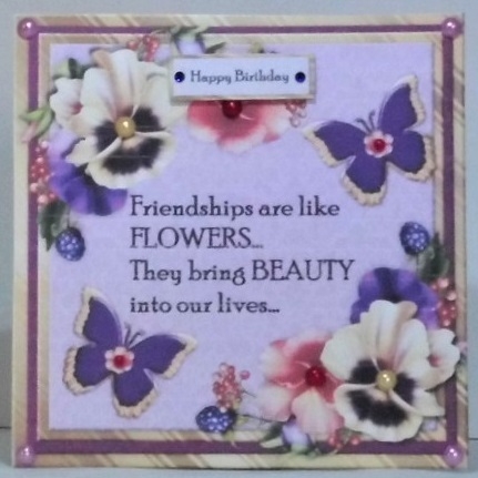 Friendship Violets Mini Kit by Hazel Underwood