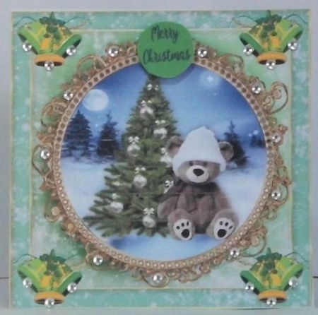 Teddy bear christmas 4 by Hazel Underwood