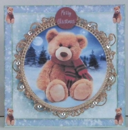 Teddy bear christmas 3 by Hazel Underwood