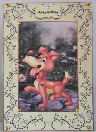 Mans Best Friend A5 Card Front by Hazel Underwood