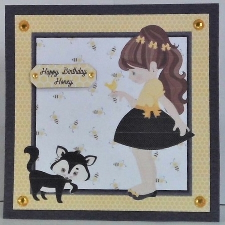 BEE GIRL & PUSS ALL OCCASIONS MINI-KIT by Hazel Underwood