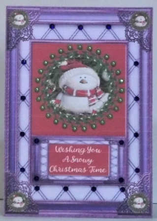Wishing you a snowy Christmas by Hazel Underwood