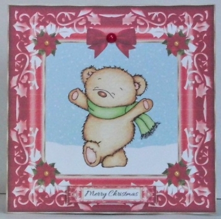 Cute Teddy Bear Holiday Topper 2 by Hazel Underwood