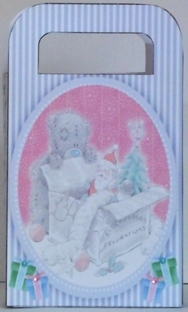 Christmas Gift Bag , Ted Decorating by Hazel Underwood