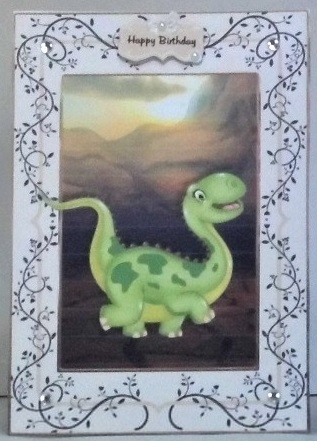 Dino Day Birthday A5 Card Front 1 by Hazel Underwood