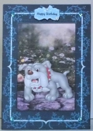 Mans Best Friend Birthday A5 Card Front 1 by Hazel Underwood