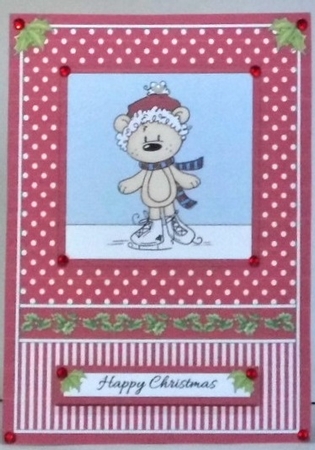 Cute Teddy Holiday Topper by Hazel Underwood