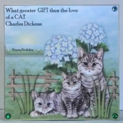 What greater gift then the love of a cat  by Hazel Underwood