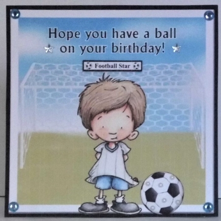 Football Boy Birthday Mini Kit & Decoupage by Hazel Underwood