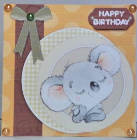 Birthday card - cute Koala+ by Hazel Underwood