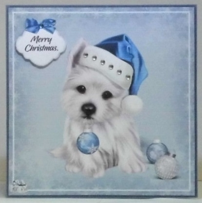 Christmas Puppy mini kit by Hazel Underwood
