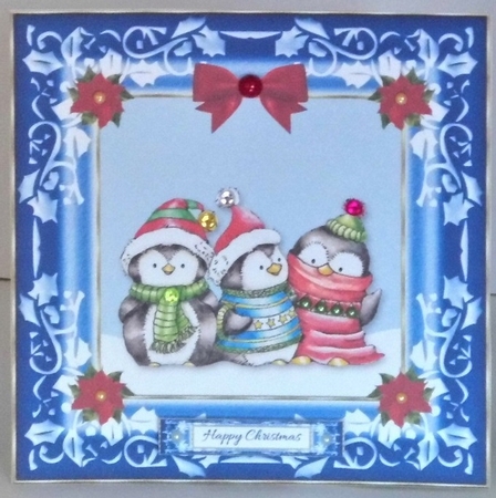 Cute Penguin Pals Holiday Topper by Hazel Underwood