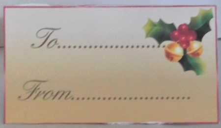 Holly bells gift money wallet by Hazel Underwood