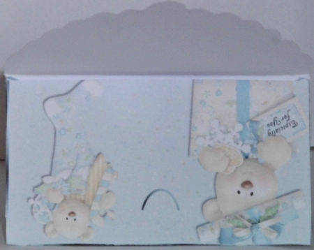 Holiday bear charm gift card money wallet by Hazel Underwood